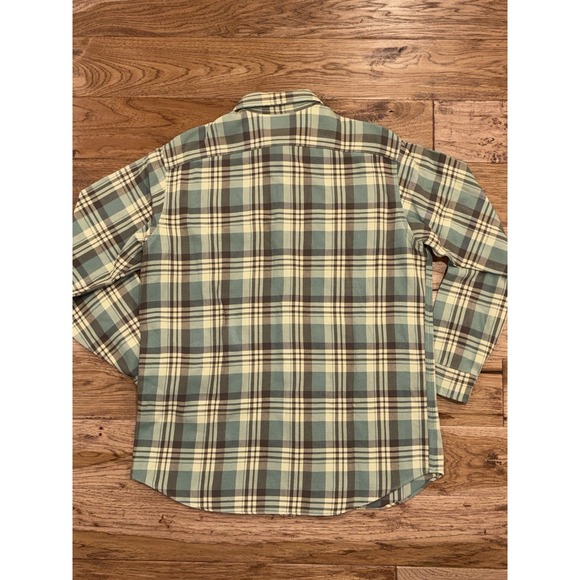 Ralph Lauren RLX Polo Sport Green Plaid Heavy Duty Flannel Shirt Sportsman XL - Picture 8 of 8